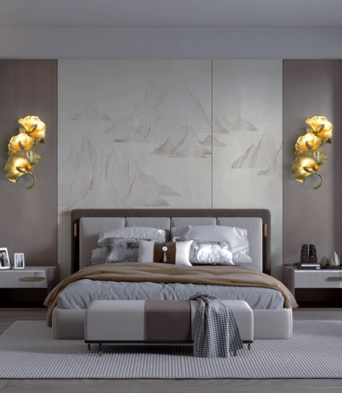 Бра Inodesign Golden Ginkgo Leaves